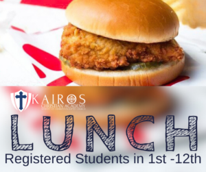Grades 1-12 Chick-fil-a Lunch Day